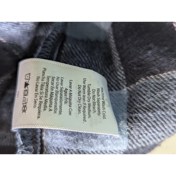 Women's time and tru black and blue flannel large - Picture 9 of 9